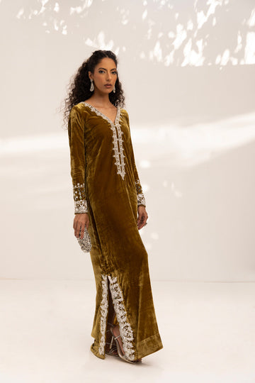 MOUTARDE KAFTAN HANDMADE